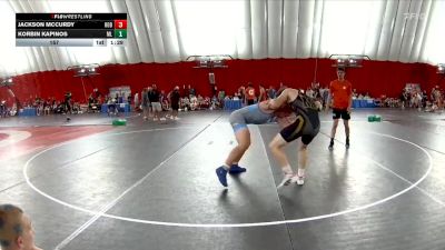 157 lbs Champ Round 1 (16 Team) - Jackson McCurdy, Roncalli A vs Korbin Kapinos, Mille Lacs