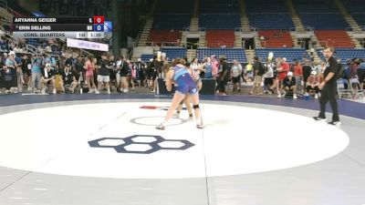 135 lbs Cons. Quarters - Aryanna Geiger, Illinois vs Erin Delling, Missouri