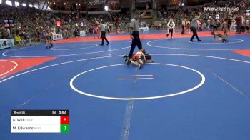 46 lbs Prelims - Gage Wall, Coweta Tiger Wrestling vs Maxton Edwards, Bartlesville Wrestling Club