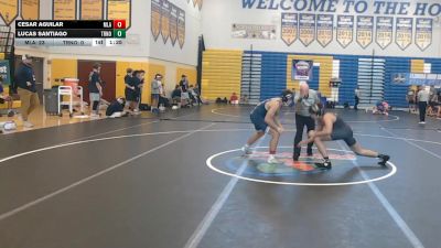 157 lbs Quarterfinals (8 Team) - Cesar Aguilar, Mater Lakes Academy vs Lucas Santiago, True North