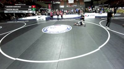 96 lbs Quarters - Austin Miller, USA Gold Wrestling Club vs Jaxson Sanchez, Delta Wrestling Club