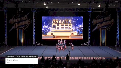 Gravity Cheer - Day 1 [2024 Starbursts Level 1 Youth-B D1 Starbursts] 2024 Winner's Choice Championships - Mohegan Sun