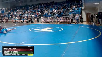 235 lbs Quarterfinals (8 Team) - Jaelyn Elgin, North Pontotoc High School vs Riley Waldrop, Vancleave High School