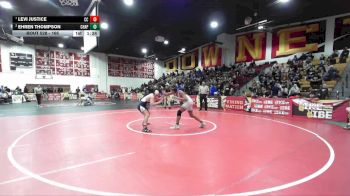 165 lbs Quarterfinal - Levi Justice, Calvary Chapel vs Ehren Thompson, Chaparral