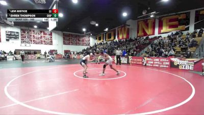 165 lbs Quarterfinal - Levi Justice, Calvary Chapel vs Ehren Thompson, Chaparral