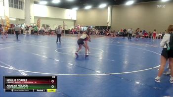 110 lbs Round 3 (8 Team) - Mollie Corkle, Charlies Angels Florida Pink vs Araeya Nelson, Team Montana Gold
