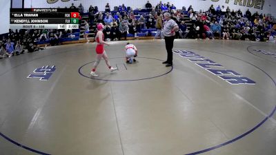 106 lbs Champ. Round 1 - Kendyll Johnson, Fort Leboeuf Hs vs Ella Trahan, Fort Cherry Hs