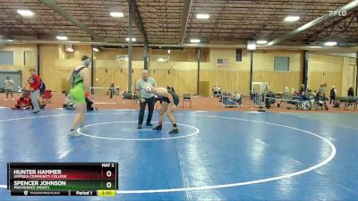 197 lbs 1st Place Match - Hunter Hammer, Umpqua Community College vs Spencer Johnson, Providence (Mont.)