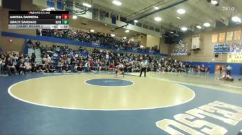 100lbs Champ. Round 2 - Janissa Barrera, Othello (Girls) vs Grace Sandage, Black Hills (Girls)