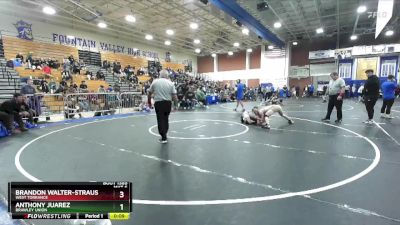 132 lbs Cons. Round 6 - Anthony Juarez, Brawley Union vs Brandon Walter-Strauss, West Torrance