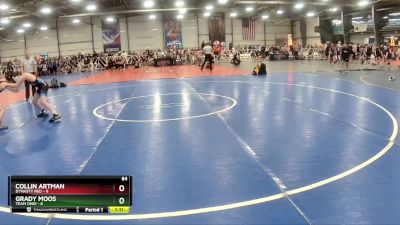 84 lbs Rd# 8- 12:30pm Saturday Final Pool - Grady Moos, Team Ohio vs Collin Artman, Dynasty RED