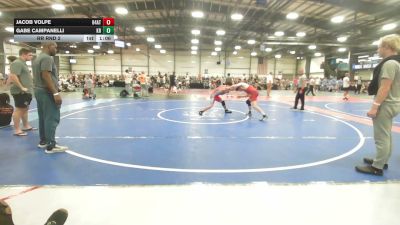 132 lbs Rr Rnd 2 - Jacob Volpe, 84 Athletes Black - HSB vs Gabe Campanelli, Kraken Black - HSB