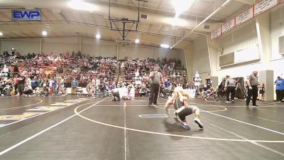 64 lbs Consi Of 8 #2 - Bryar Burch, Sperry Wrestling Club vs Hayden Wenetshlager, Salina Wrestling Club