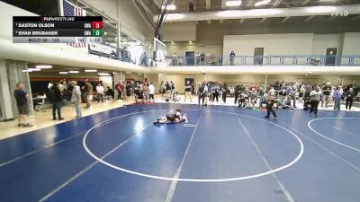 126 lbs Semifinal - Easton Olson, Sanderson Wrestling Academy vs Evan Brubaker, Sanderson Wrestling Academy
