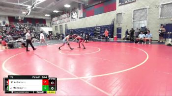 175 lbs Cons. Round 4 - Kaleb Aldrete, Mountain Empire vs Jovanni Mansour, Granite Hills