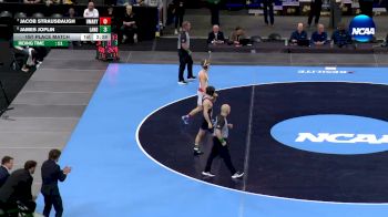 133 lbs 1st Place Match - James Joplin, Lander vs Jacob Strausbaugh, UMary