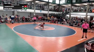 159-167 lbs Champ. Round 1 - Konnor Bush, Camp Point Central vs Austin Amos, Purler