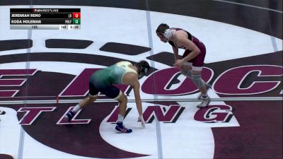 125 lbs Jeremiah Reno, Little Rock vs Koda Holeman, Cal Poly