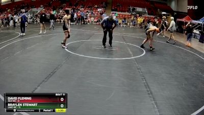 84 lbs Round 4 (6 Team) - Braylen Stewart, Lake WC vs David Fleming, Silo WC