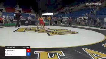 132 lbs Consi Of 16 #2 - Brianna Randles, Kansas vs Selina Moore, New York