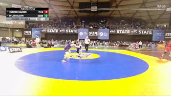 Boys 1B/2B 215 Champ. Round 2 - Tyler Sloan, Columbia (Burbank) vs Hunter Harris, Pe Ell