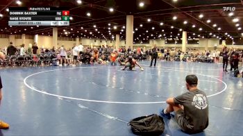 120 lbs Semifinal - Sage Stoute, North DeSoto Wrestling Academy vs Dominik Baxter, PWC