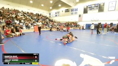 102 lbs 1st Place Match - Ashley Gomez, Imperial vs Maritza Ruiz, Reign Wrestling Club