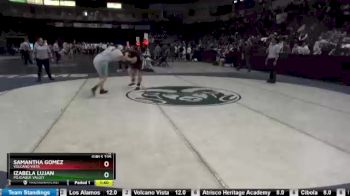 Girls 235 lbs Quarterfinal - Izabela Lujan, Pojoaque Valley vs Samantha Gomez, Volcano Vista