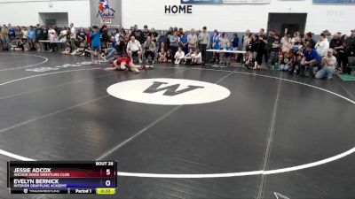 120 lbs Round 1 - Jessie Adcox, Anchor Kings Wrestling Club vs Evelyn Bernick, Interior Grappling Academy