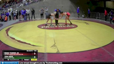 106 lbs Quarterfinal - Tom Hess, Dallas Mat Club vs Rene Torres Jr, Victory Wrestling-Central WA