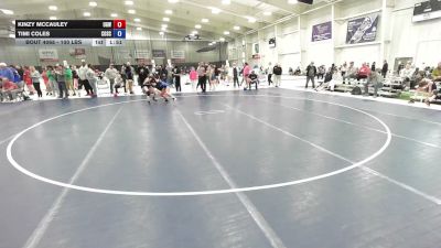 100 lbs Quarters - Kinzy McCauley, Uintah Girls Wrestling vs Timi Coles, Combat School