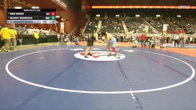 2A-285 lbs Quarterfinal - Elyott Gorsuch, Moorcroft vs Ben Niedo, Wyoming Indian