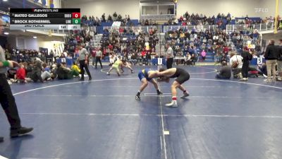 121 lbs 3rd Place - Mateo Gallegos, DuBois vs Brock Rothermel, Line Mountain