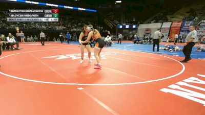 190 Class 1 lbs Champ. Round 1 - Brooklyenn Rader-Johnson, Kirksville vs Madycen Hedgpeth, Cameron