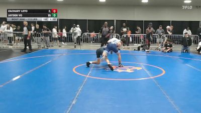 113 lbs Round Of 128 - Zachary Leto, FL vs Jayden Vo, WA