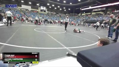 46 lbs Round 1 - Kaysen Carpenter, Carroll vs Tyger Ray, Clinton Youth