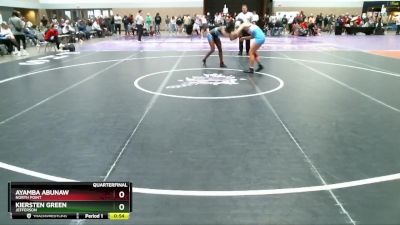 130 lbs Quarterfinal - Ayamba Abunaw, North Point vs Kiersten Green, Jefferson