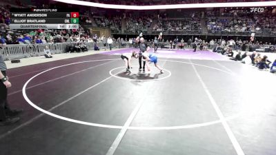 Quarterfinal - Elliot Bratland, Clark/Willow Lake vs Wyatt Anderson, Parkston