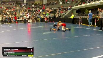 95 lbs Semifinal - Jett Kramer, Moyer Elite vs Adryck Stewart, Plainview Pirates