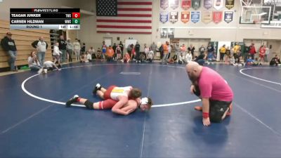 19 lbs Round 1 - Teagan Junker, Tiger Wrestling Club vs Carsen Hildman, Waterloo Wrestling Club