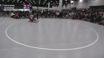 115 lbs Cons. Sub-rd Of 32 - Gia Woodrum, Silverback Wrestling Fort Worth vs Evelyn Gamas, Putnam City Freestyle Wrestling Club