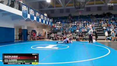 106 lbs Quarterfinals (8 Team) - Dustin Gueho, Picayune High School vs Kye Clowers, North Pontotoc High School