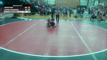 125 lbs Cons. Semi - Jadon Gyan, Indianapolis vs Carter Foglesong, NEO