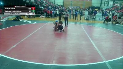 125 lbs Cons. Semi - Jadon Gyan, Indianapolis vs Carter Foglesong, NEO