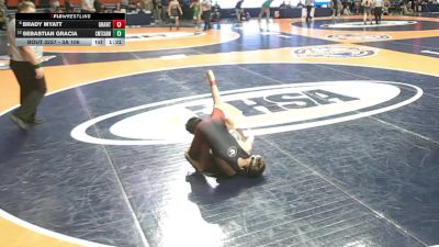 3A 106 lbs Cons. Round 2 - Brady Myatt, Fox Lake (Grant) vs Sebastian Gracia, Chicago (Mt. Carmel)
