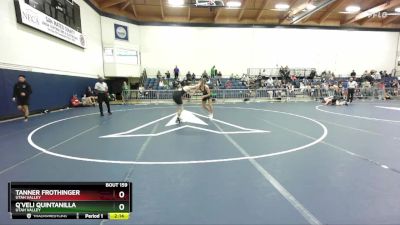 149 lbs 3rd Place Match - Tanner Frothinger, Utah Valley vs Q`veli Quintanilla, Utah Valley