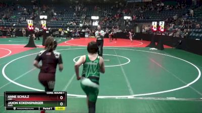 140 lbs Cons. Round 1 - Anne Schulz, LEB1 vs Jaxon Kokensparger, HAR1