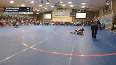 149 lbs Champ. Round 2 - Christian Lopez, Unattached vs Gus Armstrong, Valiant