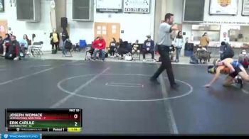 88 lbs Finals (2 Team) - Joseph Womack, Germantown Wrestling vs Erik Carlile, Diamond Fish