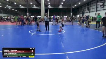 50 lbs Champ. Round 2 - Owen Tannery, Roundtree Wrestling Academy vs Logan Kohler, BeastWorks Wrestling Club